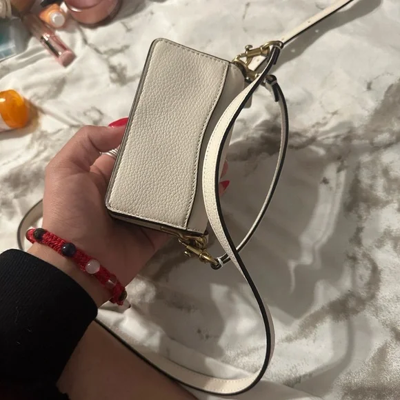 Coach Cream Leather Backpack and Crossbody Set